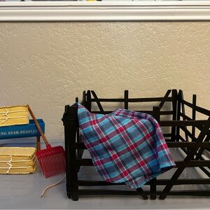 American Girl Stable accessories and Fence